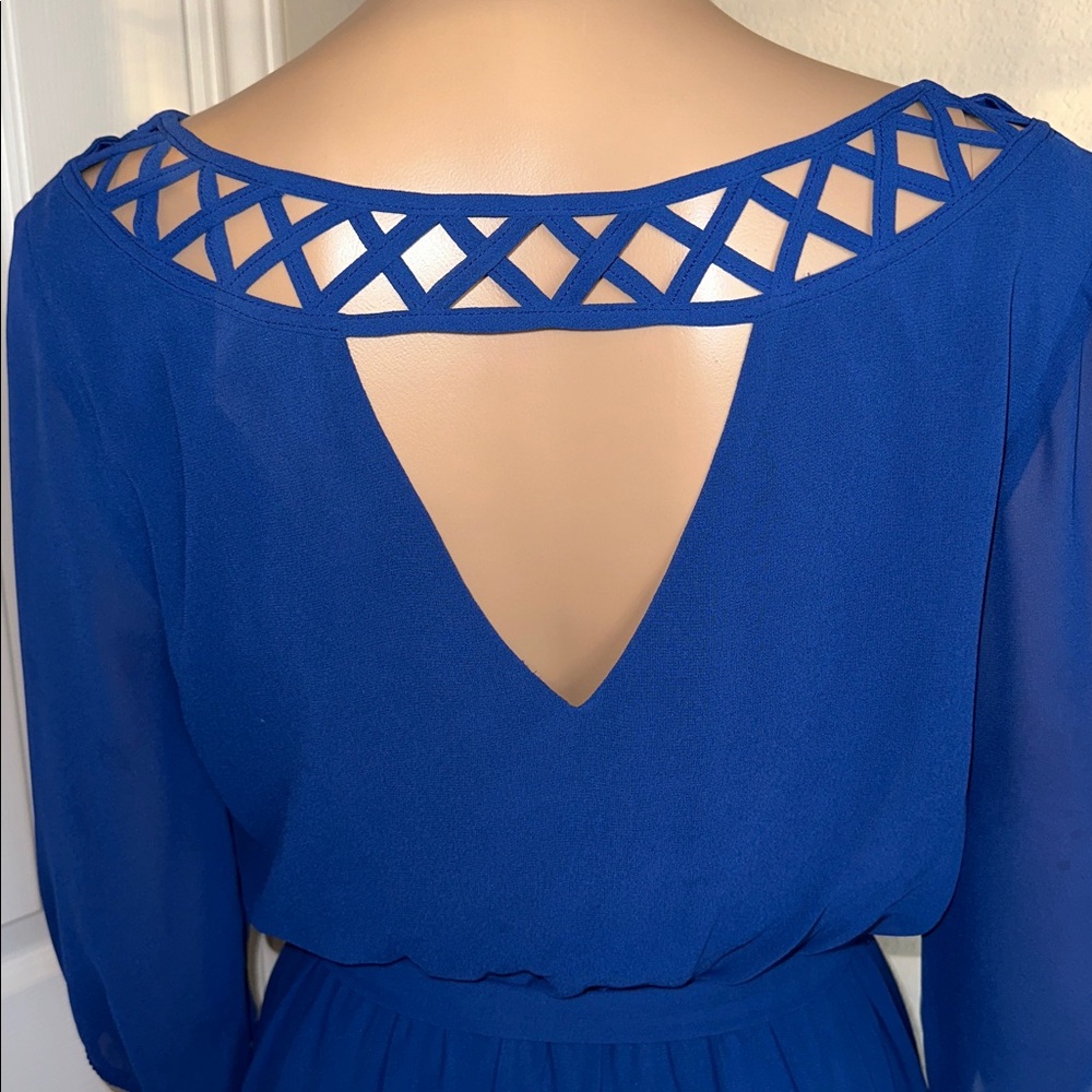 I.N. San Francisco Royal Blue Dress Size Small. - Picture 5 of 15
